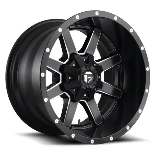 Fuel Wheels Maverick Matte Black Milled 6-Lug Wheel; 24x14; -75mm Offset (14-18 Sierra 1500)
