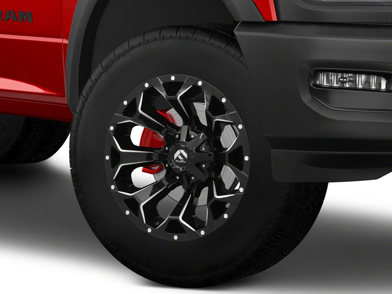Fuel Wheels Assault Gloss Black Milled 8-Lug Wheel; 20x9; 1mm Offset (19-26 RAM 2500)