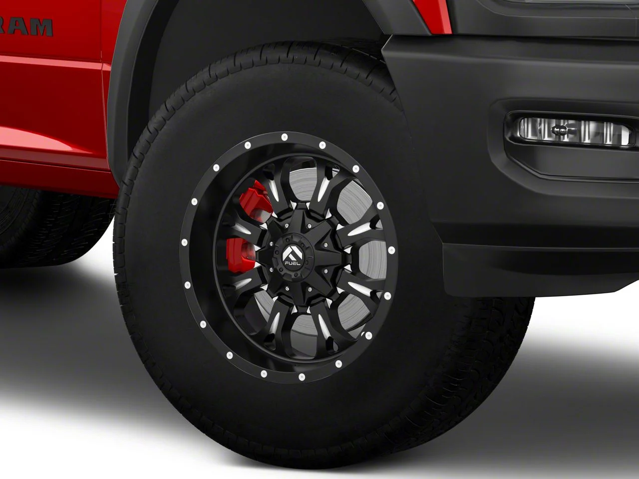 Fuel Wheels Krank Matte Black Milled 8-Lug Wheel; 18x9; 20mm Offset (19-26 RAM 2500)