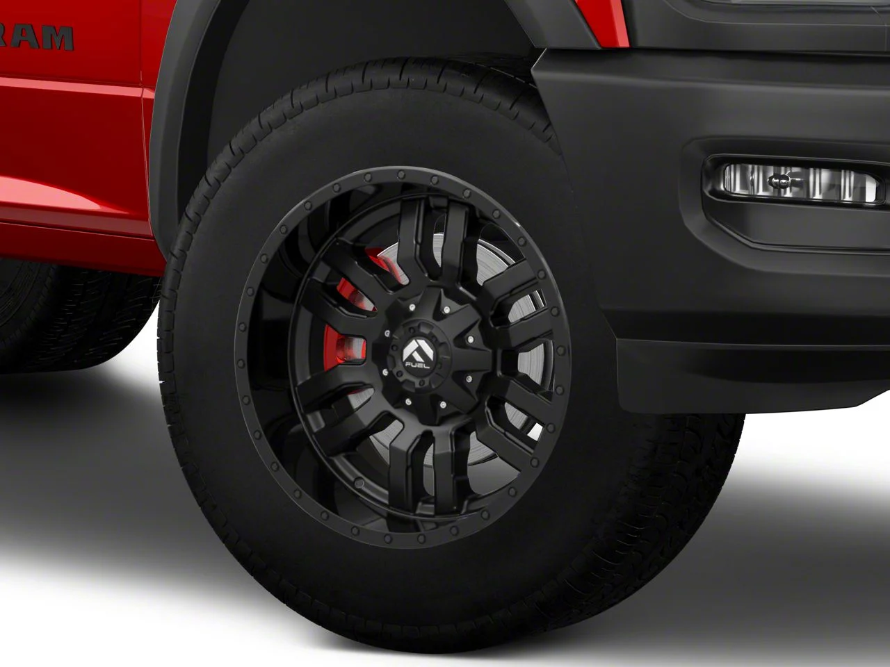Fuel Wheels Sledge Gloss and Matte Black 8-Lug Wheel; 20x10; -18mm Offset (19-26 RAM 2500)