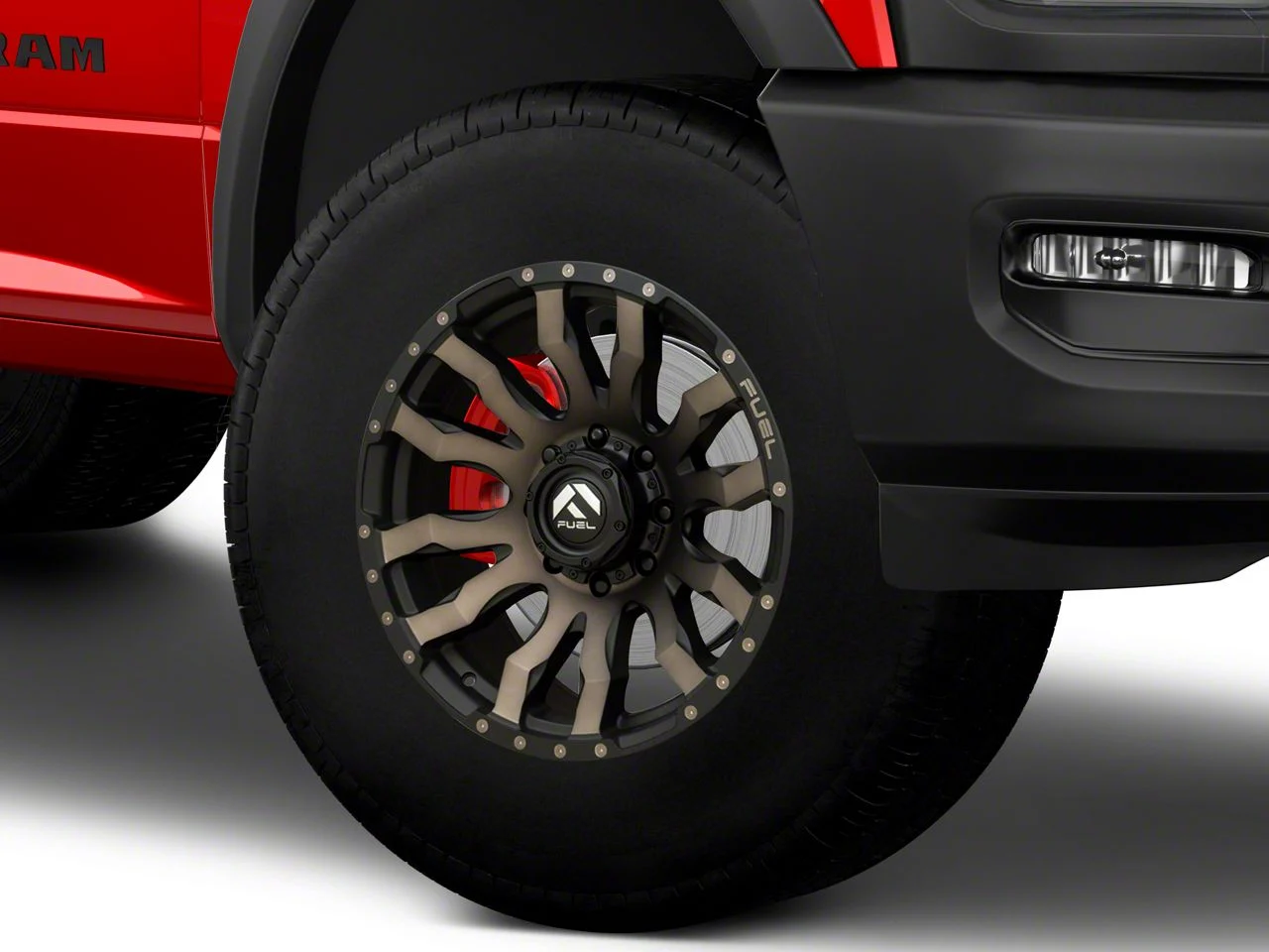 Fuel Wheels Blitz Matte Black Double Dark Tint 8-Lug Wheel; 18x9; 1mm Offset (19-26 RAM 3500 SRW)