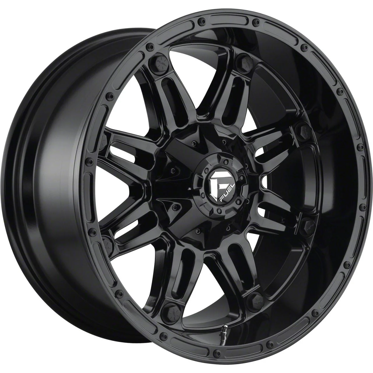 Fuel Wheels Hostage Gloss Black 8-Lug Wheel; 20x9; 1mm Offset (19-26 RAM 3500 SRW)