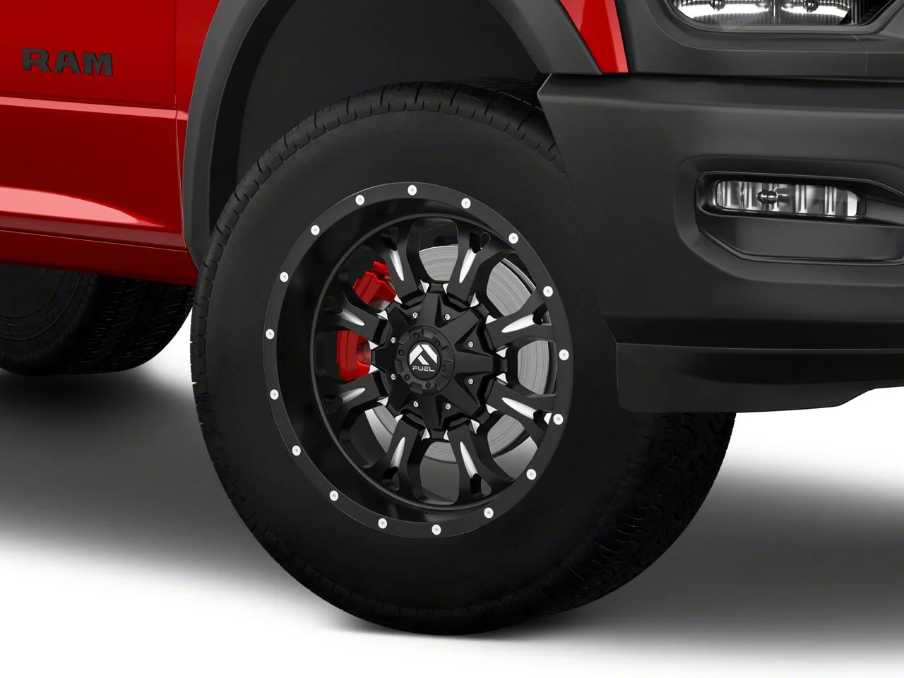 Fuel Wheels Krank Matte Black Milled 8-Lug Wheel; 20x10; -24mm Offset (19-26 RAM 3500 SRW)