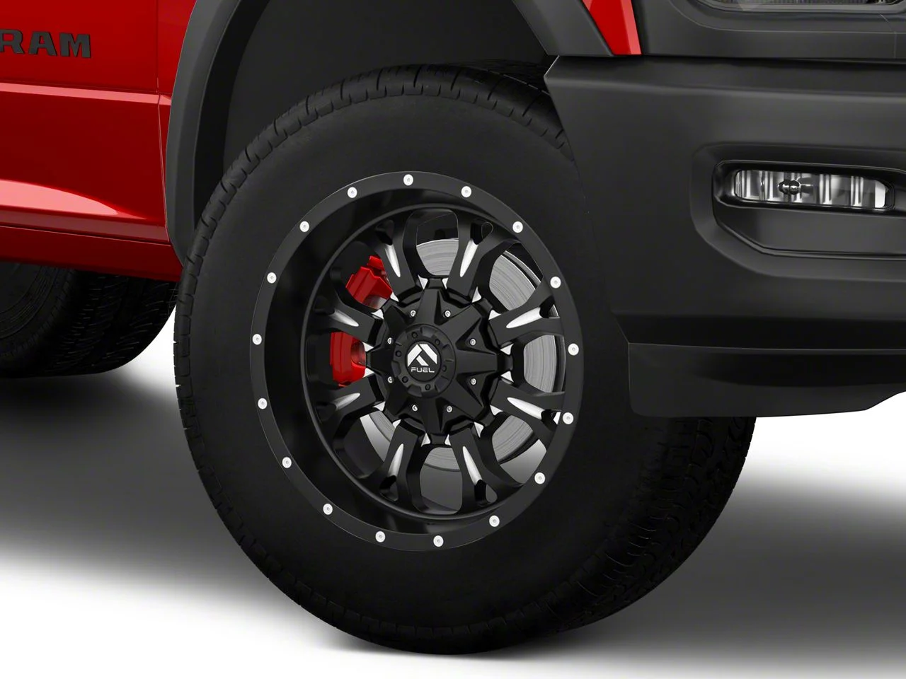 Fuel Wheels Krank Matte Black Milled 8-Lug Wheel; 20x9; 1mm Offset (19-26 RAM 3500 SRW)