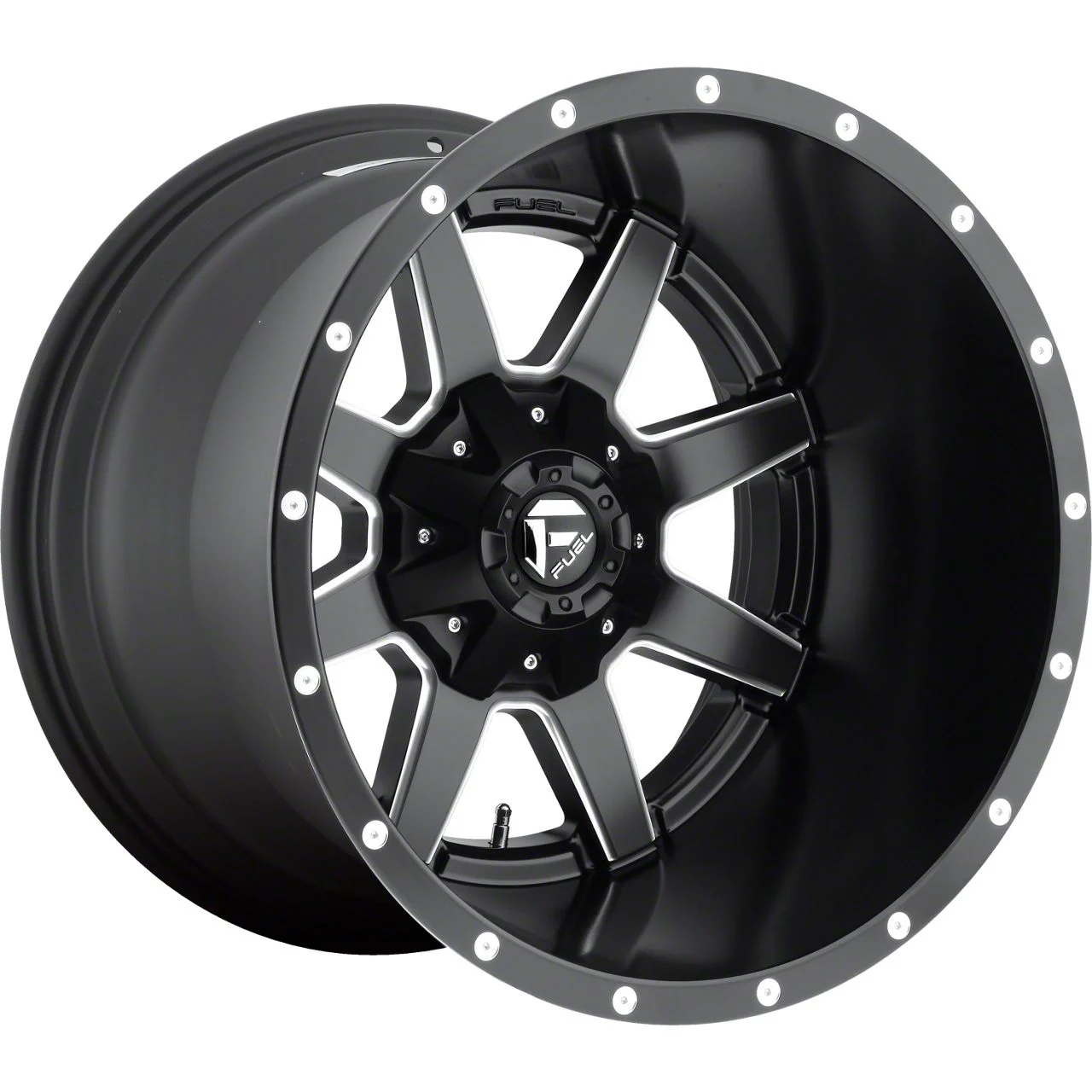 Fuel Wheels Maverick Matte Black Milled 8-Lug Wheel; 20x14; -76mm Offset (19-26 RAM 3500 SRW)