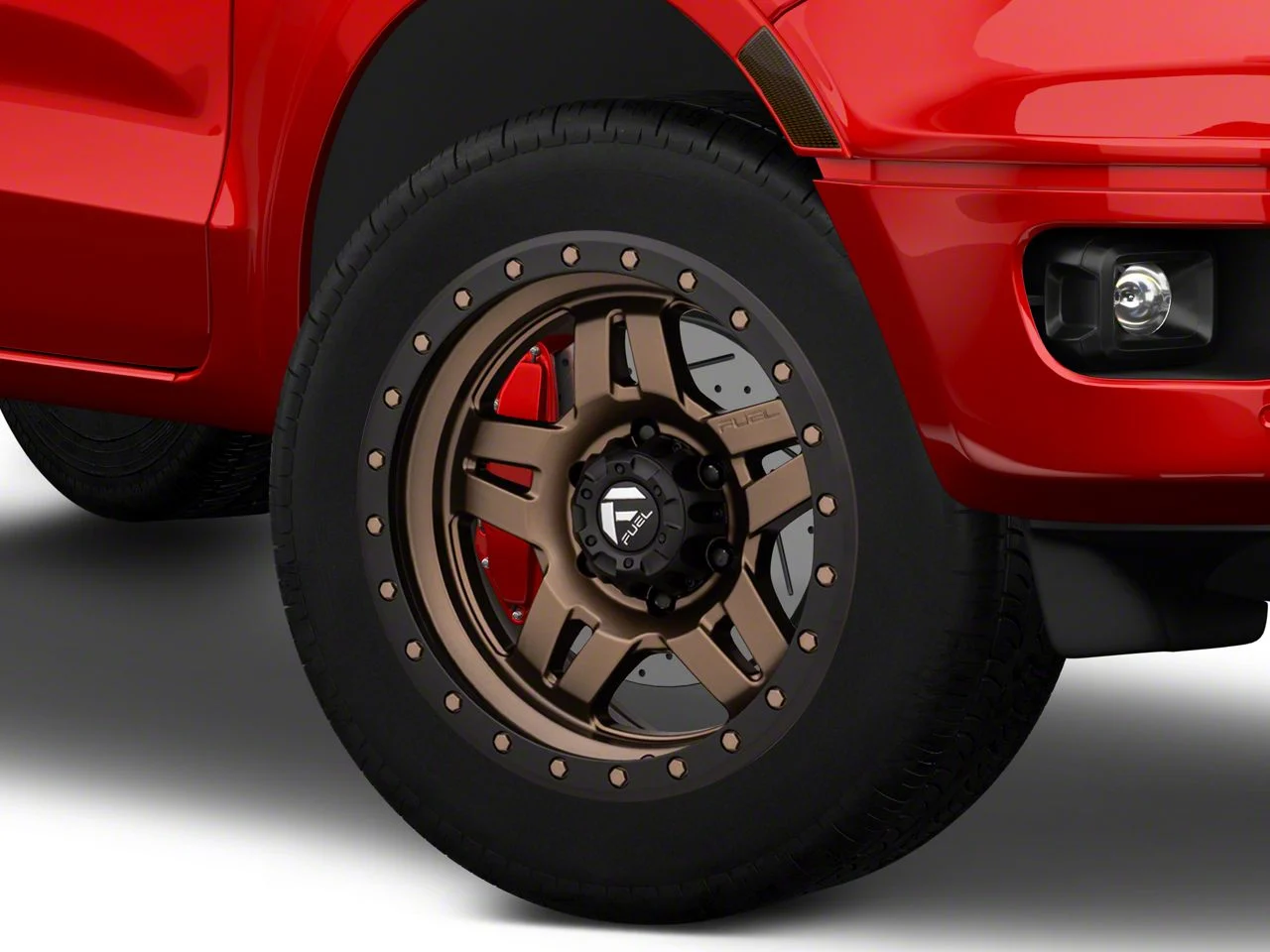 Fuel Wheels Anza Matte Bronze with Black Ring 6-Lug Wheel; 20x9; 1mm Offset (19-23 Ranger)