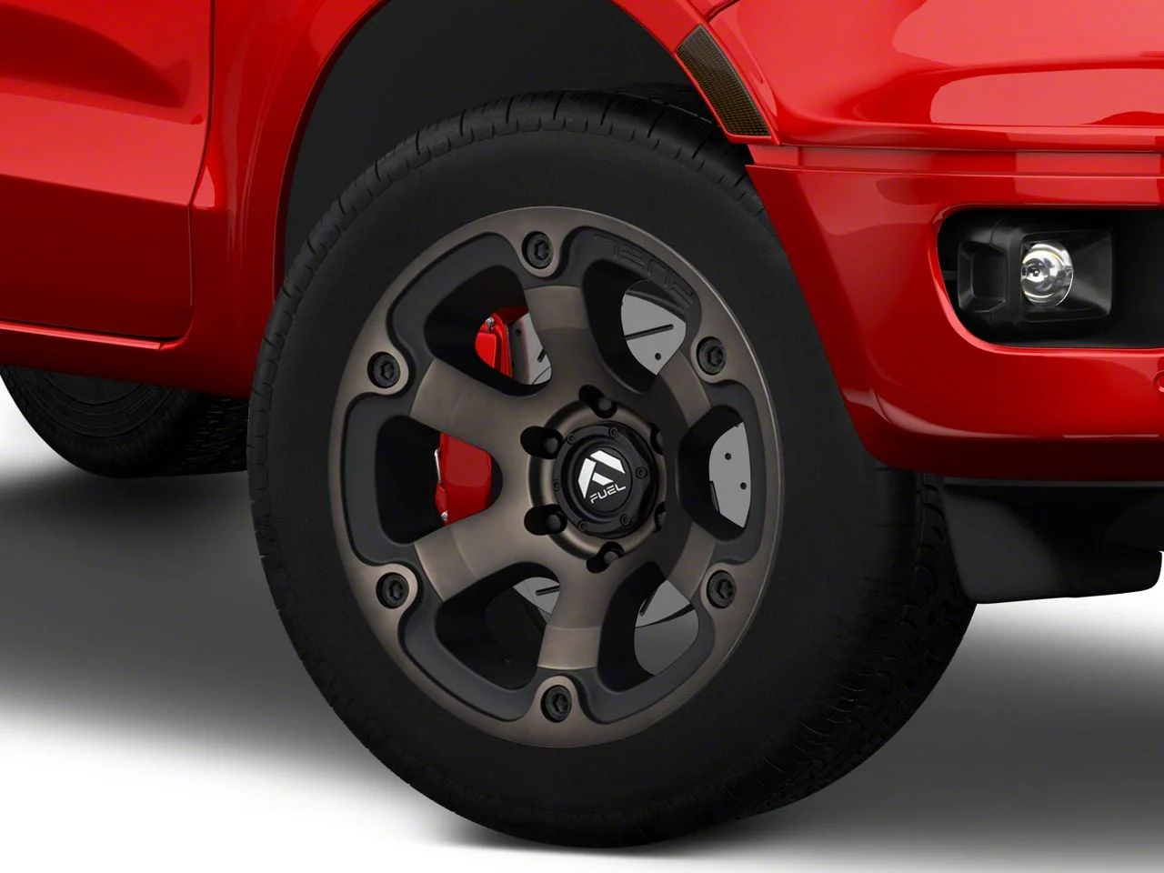Fuel Wheels Beast Matte Black Machined with Dark Tint 6-Lug Wheel; 20x10; -18mm Offset (19-23 Ranger)