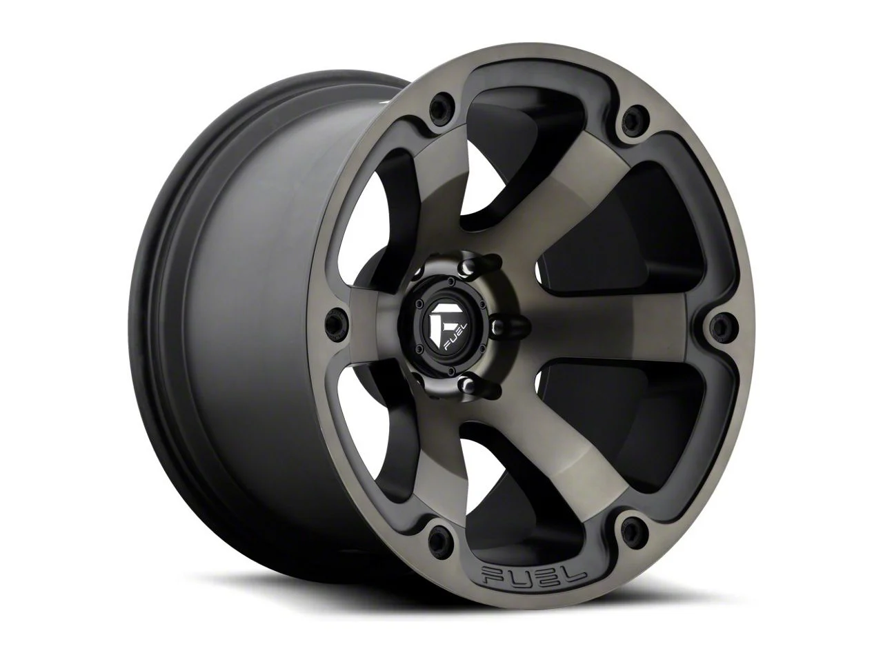 Fuel Wheels Beast Matte Black Machined 6-Lug Wheel; 20x12; -44mm Offset (19-23 Ranger)