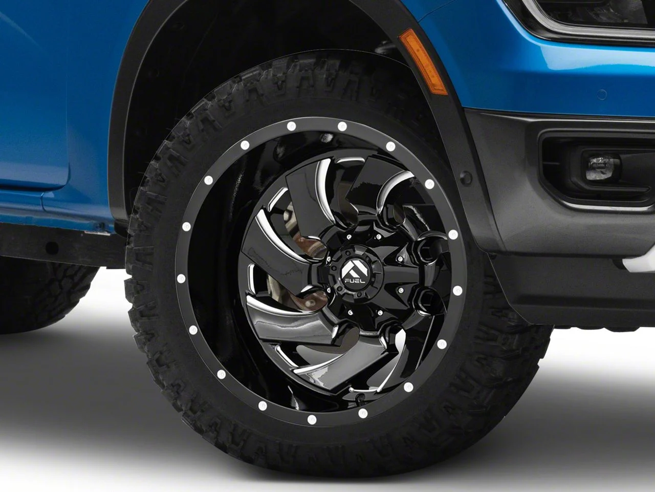 Fuel Wheels Cleaver Gloss Black Milled 6-Lug Wheel; 20x9; 20mm Offset (19-23 Ranger)