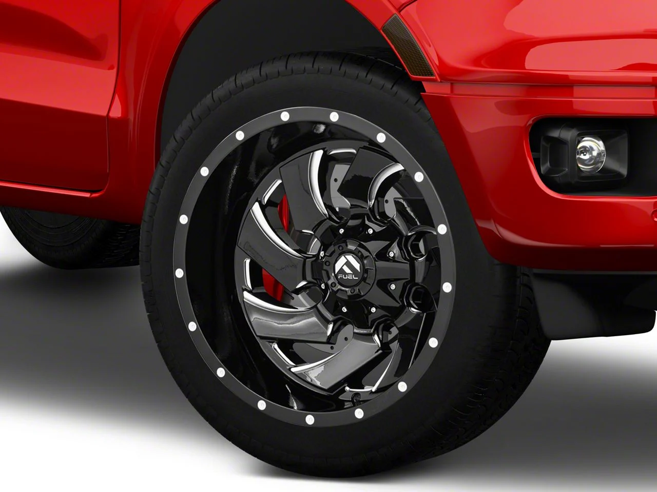 Fuel Wheels Cleaver Gloss Black Milled 6-Lug Wheel; 22x10; -13mm Offset (19-23 Ranger)