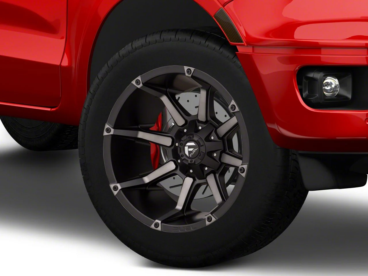 Fuel Wheels Coupler Matte Black Machined 6-Lug Wheel; 20x10; -12mm Offset (19-23 Ranger)
