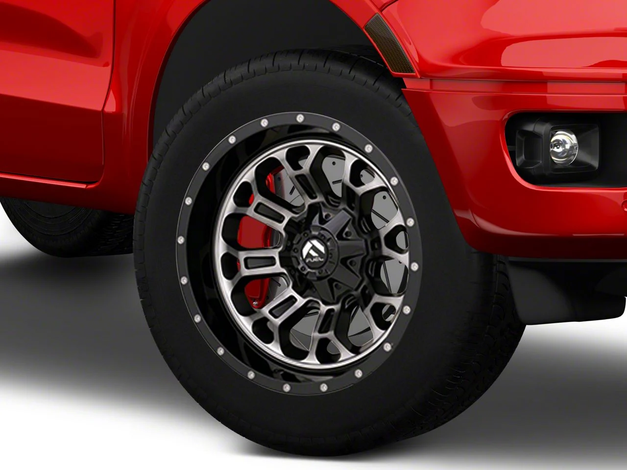 Fuel Wheels Crush Matte Black Machined 6-Lug Wheel; 20x9; 1mm Offset (19-23 Ranger)