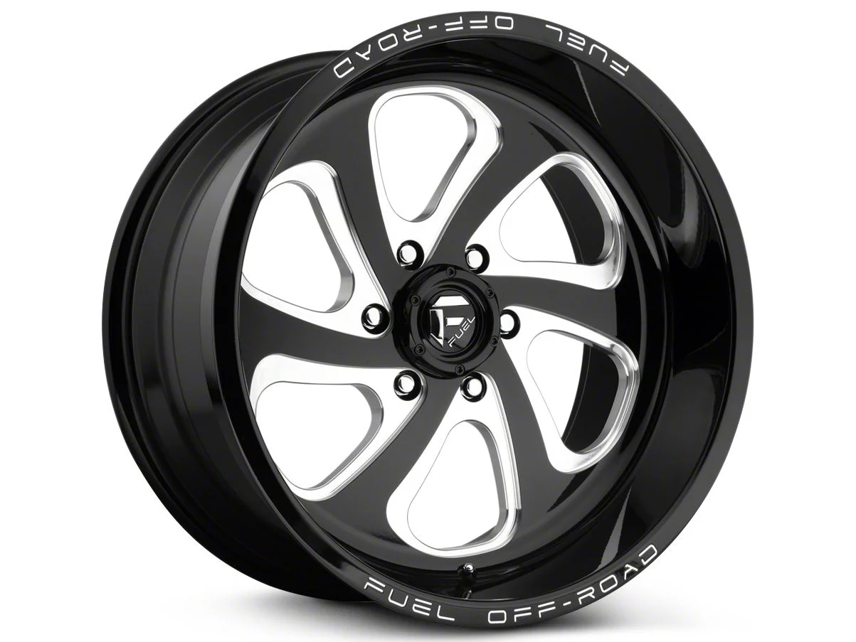 Fuel Wheels Flow Gloss Black Milled 6-Lug Wheel; 20x9; 20mm Offset (19-23 Ranger)