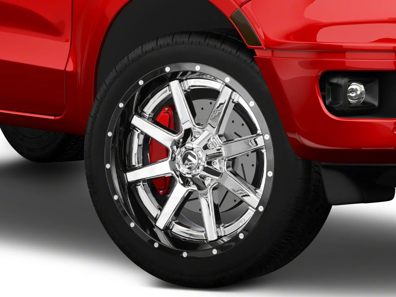 Fuel Wheels Maverick Chrome with Gloss Black Lip 6-Lug Wheel; 22x10; -13mm Offset (19-23 Ranger)