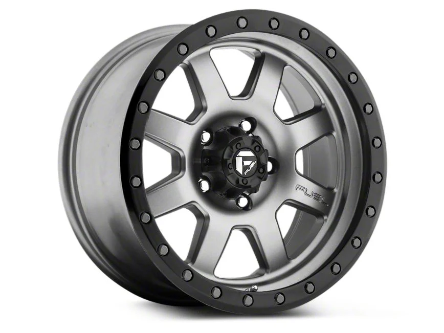 Fuel Wheels Trophy Anthracite with Black Ring 6-Lug Wheel; 17x8.5; -6mm Offset (19-23 Ranger)