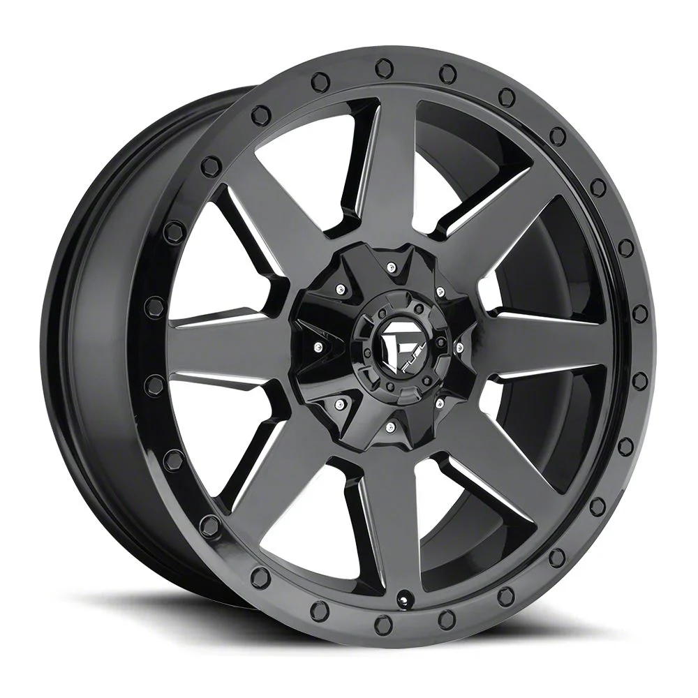 Fuel Wheels Wildcat Gloss Black Milled 6-Lug Wheel; 17x9; 1mm Offset (19-23 Ranger)
