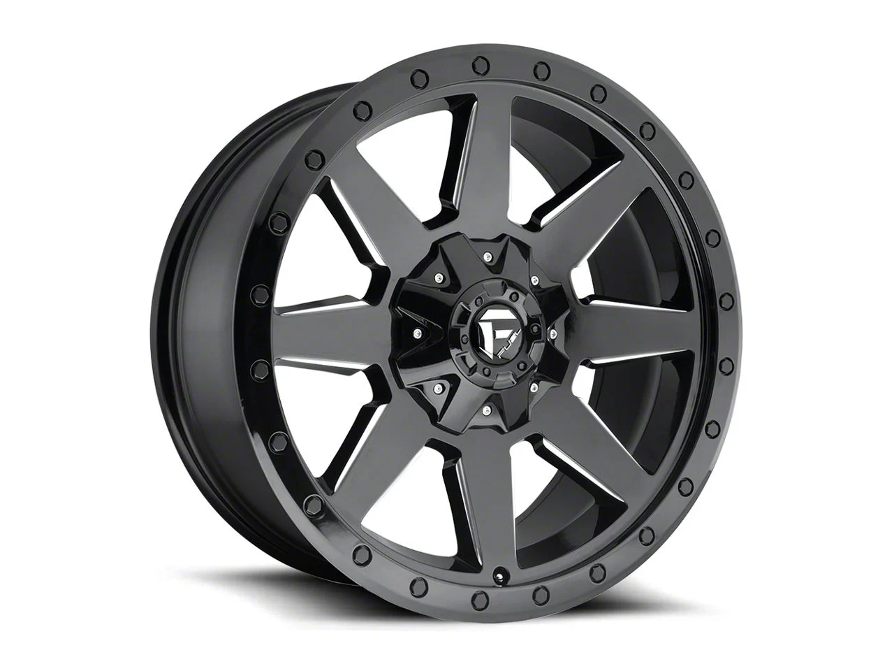 Fuel Wheels Wildcat Gloss Black Milled 6-Lug Wheel; 20x9; 1mm Offset (19-23 Ranger)