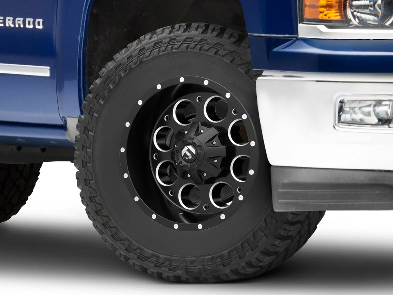 Fuel Wheels Revolver Matte Black Milled 6-Lug Wheel; 18x9; -12mm Offset (14-18 Silverado 1500)