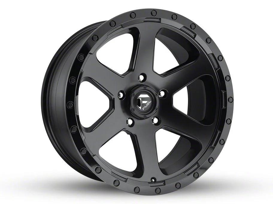 Fuel Wheels Ripper Matte Black 5-Lug Wheel; 20x9; 1mm Offset (09-18 RAM 1500)