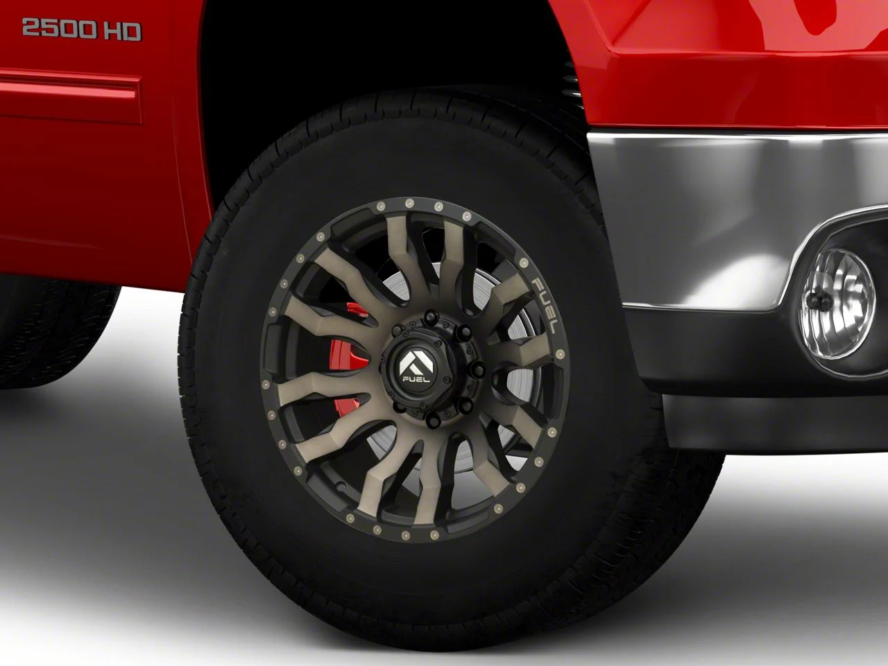 Fuel Wheels Blitz Matte Black Double Dark Tint 8-Lug Wheel; 18x9; 1mm Offset (07-10 Sierra 2500 HD)