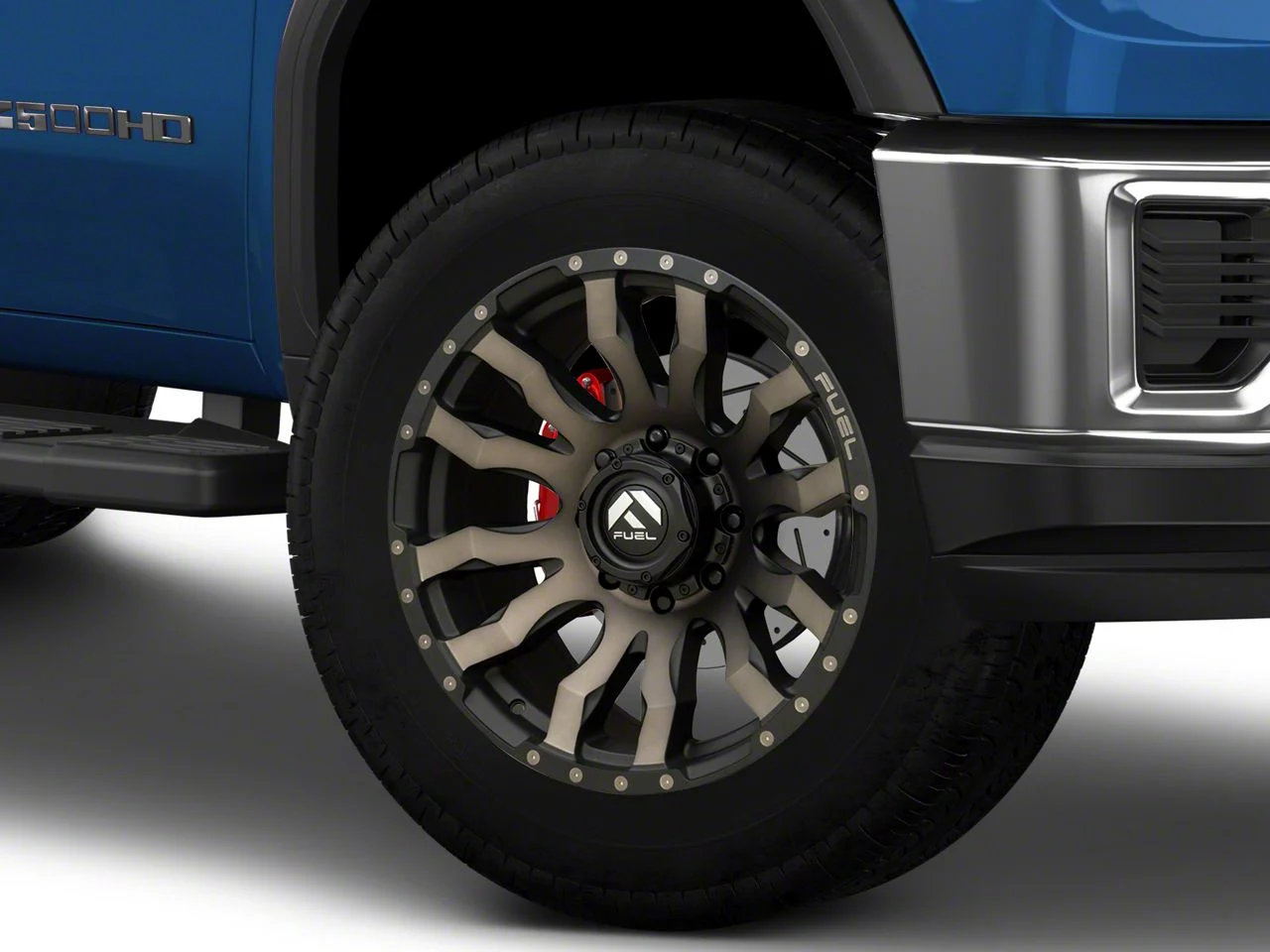 Fuel Wheels Blitz Matte Black Double Dark Tint 8-Lug Wheel; 20x9; 1mm Offset (20-26 Sierra 2500 HD)