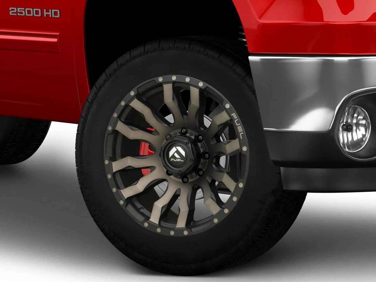 Fuel Wheels Blitz Matte Black Double Dark Tint 8-Lug Wheel; 20x9; 20mm Offset (07-10 Sierra 2500 HD)