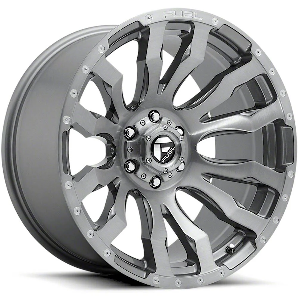 Fuel Wheels Blitz Platinum Brushed Gunmetal 8-Lug Wheel; 20x10; -18mm Offset (07-10 Sierra 2500 HD)