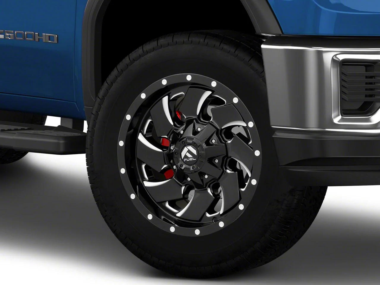 Fuel Wheels Cleaver Gloss Black Milled 8-Lug Wheel; 20x10; -18mm Offset (20-26 Sierra 2500 HD)