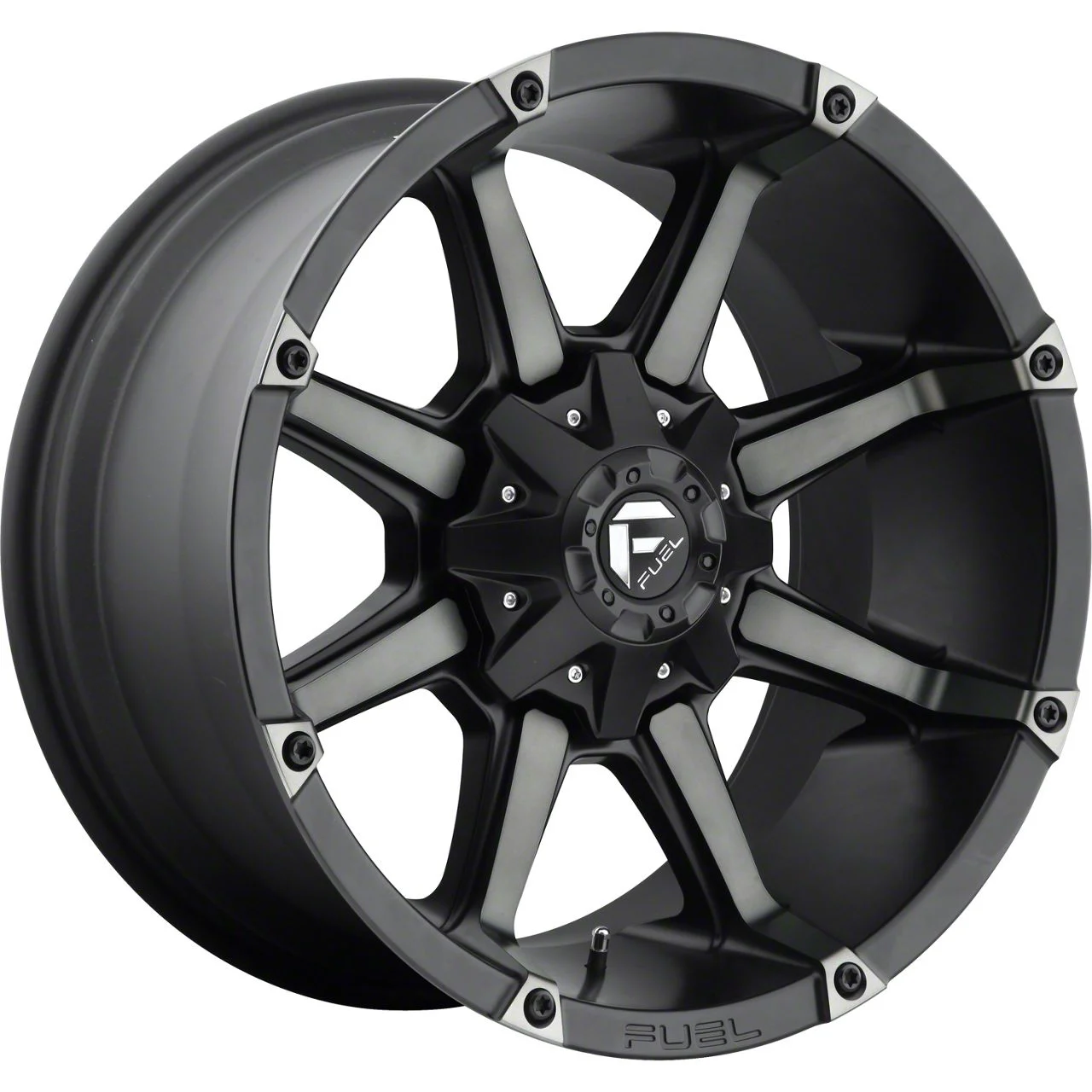 Fuel Wheels Coupler Matte Black Double Dark Tint 8-Lug Wheel; 20x10; -24mm Offset (07-10 Sierra 2500 HD)