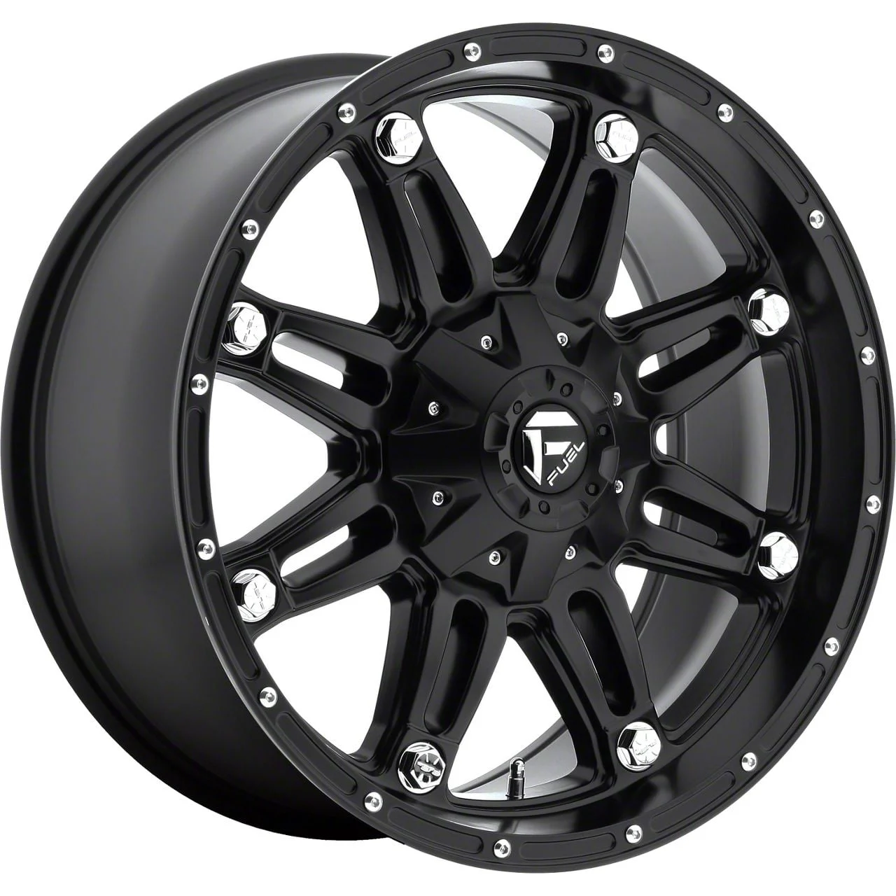 Fuel Wheels Hostage Matte Black 8-Lug Wheel; 20x9; 1mm Offset (07-10 Sierra 2500 HD)