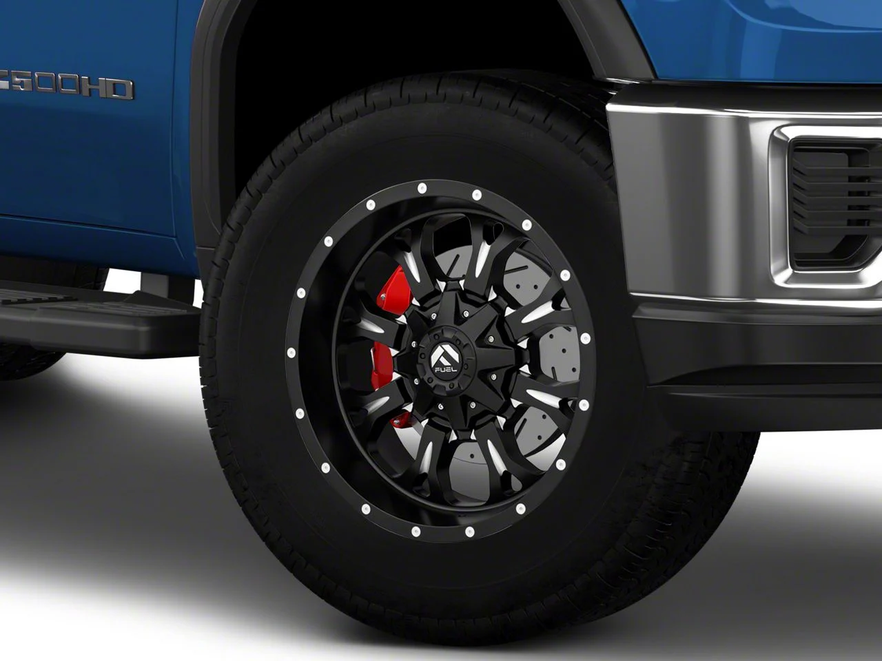 Fuel Wheels Krank Matte Black Milled 8-Lug Wheel; 18x9; 20mm Offset (20-26 Sierra 2500 HD)