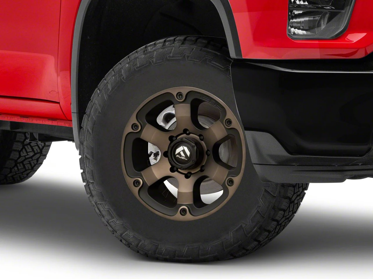 Fuel Wheels Beast Matte Black Double Dark Tint 8-Lug Wheel; 18x9; 1mm Offset (20-26 Silverado 2500 HD)