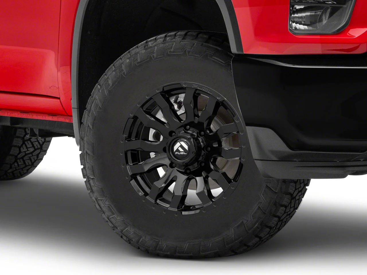 Fuel Wheels Blitz Gloss Black 8-Lug Wheel; 18x9; 20mm Offset (20-26 Silverado 2500 HD)
