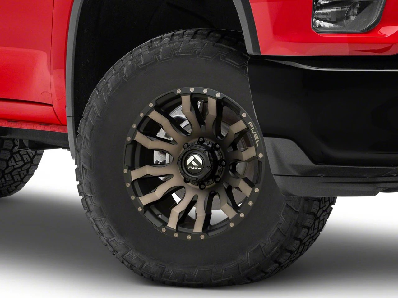 Fuel Wheels Blitz Matte Black Double Dark Tint 8-Lug Wheel; 18x9; 20mm Offset (20-26 Silverado 2500 HD)