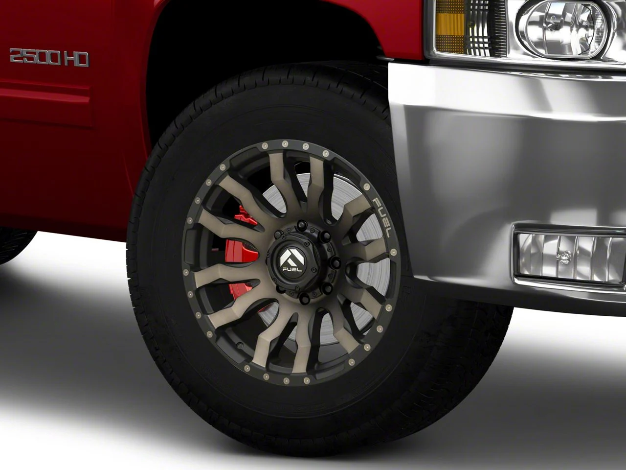 Fuel Wheels Blitz Matte Black Double Dark Tint 8-Lug Wheel; 18x9; 20mm Offset (07-10 Silverado 2500 HD)