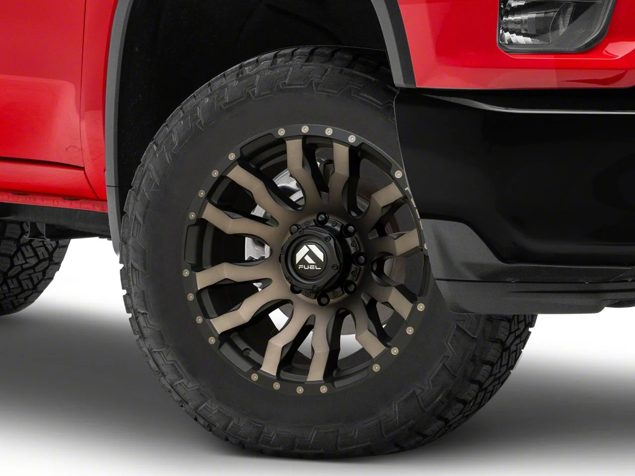 Fuel Wheels Blitz Matte Black Double Dark Tint 8-Lug Wheel; 20x9; 1mm Offset (20-26 Silverado 2500 HD)