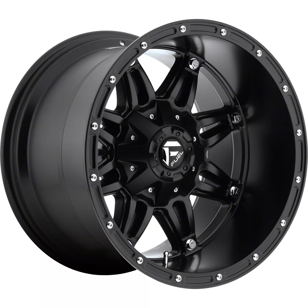 Fuel Wheels Hostage Matte Black 8-Lug Wheel; 18x12; -44mm Offset (07-10 Silverado 2500 HD)