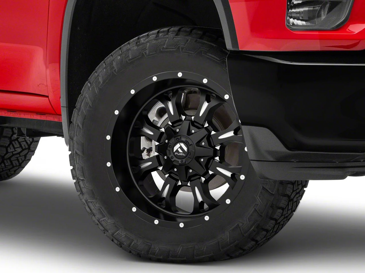 Fuel Wheels Krank Matte Black Milled 8-Lug Wheel; 20x10; -12mm Offset (20-26 Silverado 2500 HD)