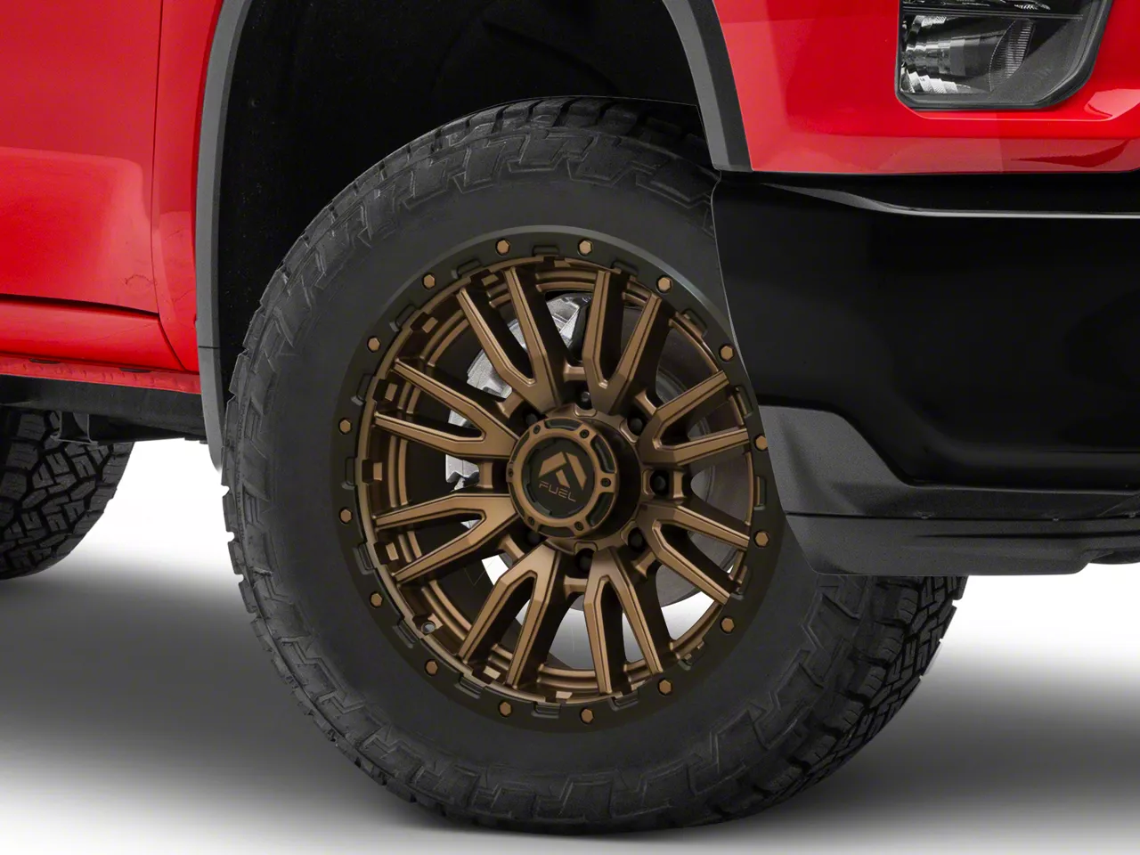 Fuel Wheels Rebel Matte Bronze 8-Lug Wheel; 20x9; 1mm Offset (20-26 Silverado 2500 HD)