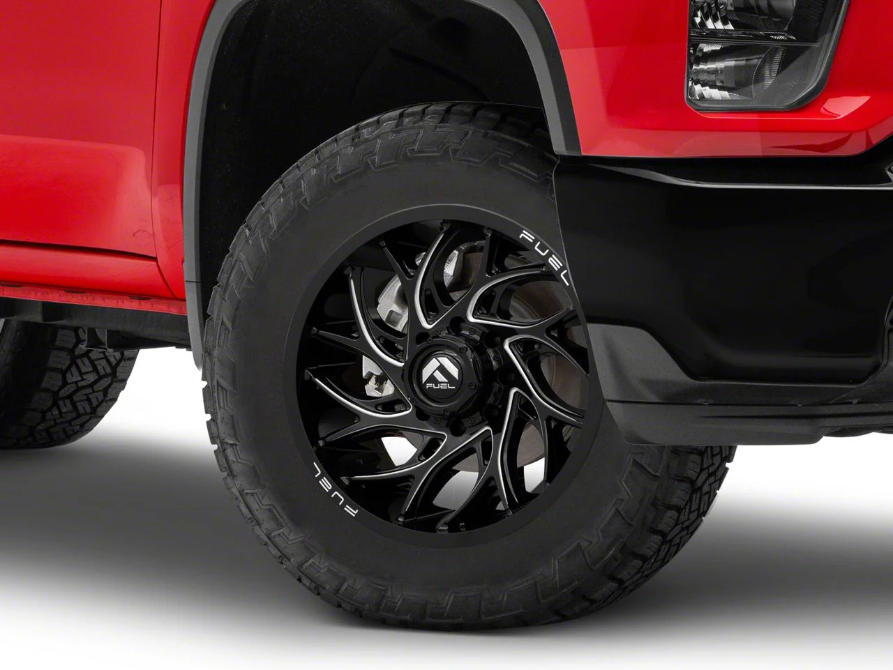 Fuel Wheels Runner Gloss Black Milled 8-Lug Wheel; 20x9; 1mm Offset (20-26 Silverado 2500 HD)