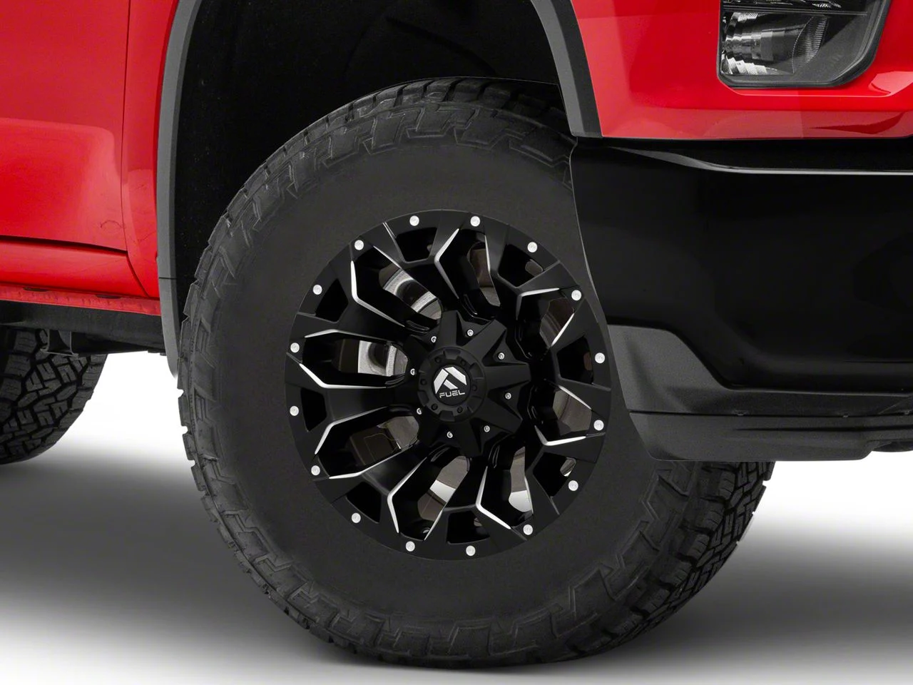 Fuel Wheels Assault Matte Black Milled 8-Lug Wheel; 18x9; 20mm Offset (20-26 Silverado 3500 HD SRW)
