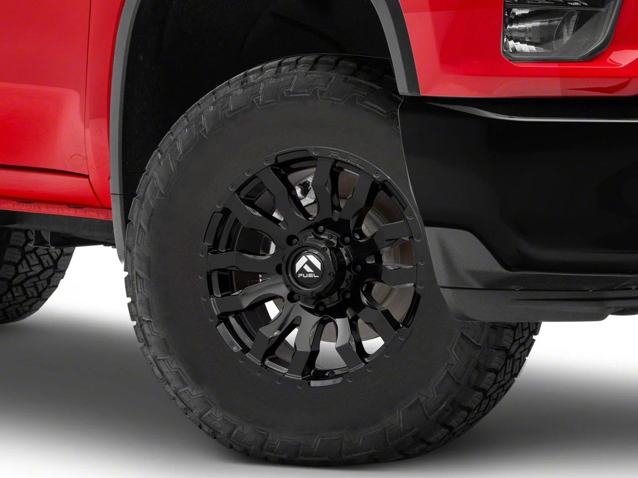 Fuel Wheels Blitz Gloss Black 8-Lug Wheel; 18x9; 20mm Offset (20-26 Silverado 3500 HD SRW)