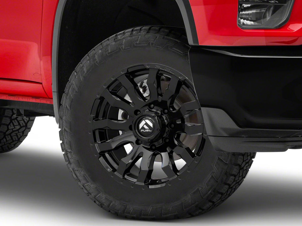 Fuel Wheels Blitz Gloss Black 8-Lug Wheel; 20x9; 1mm Offset (20-26 Silverado 3500 HD SRW)