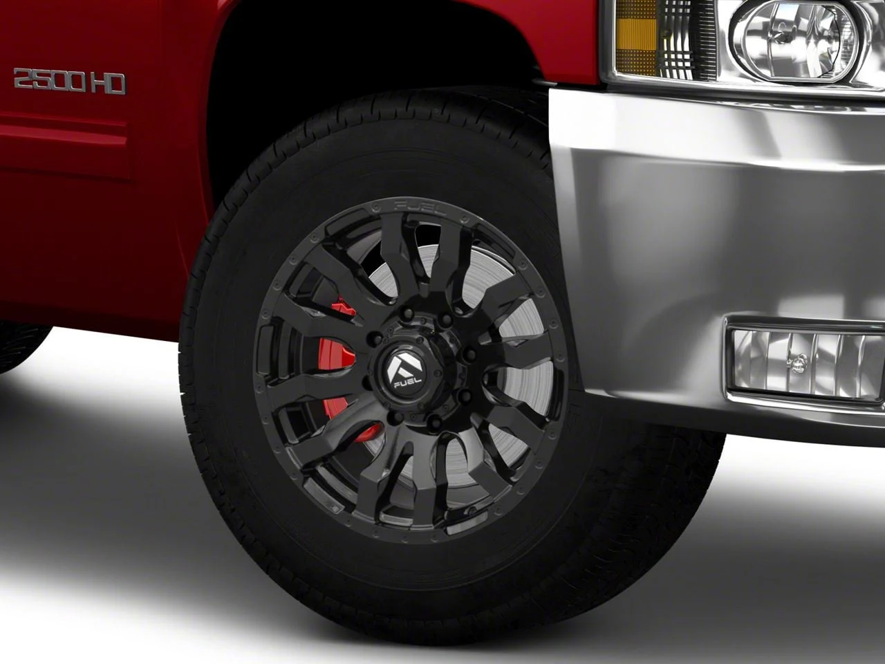 Fuel Wheels Blitz Gloss Black 8-Lug Wheel; 18x9; 1mm Offset (07-10 Silverado 3500 HD SRW)