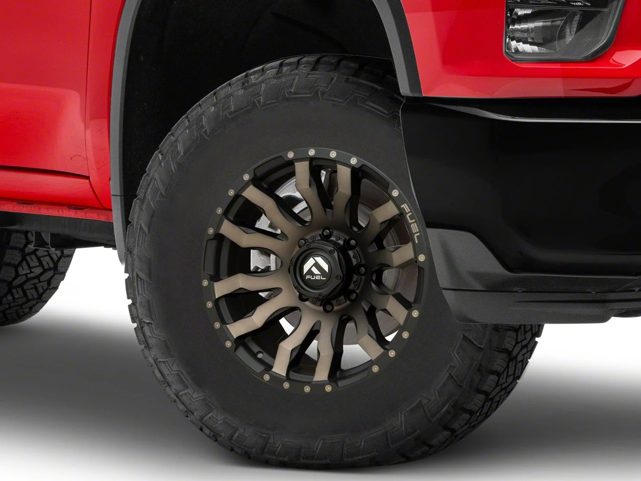 Fuel Wheels Blitz Matte Black Double Dark Tint 8-Lug Wheel; 18x9; 1mm Offset (20-26 Silverado 3500 HD SRW)