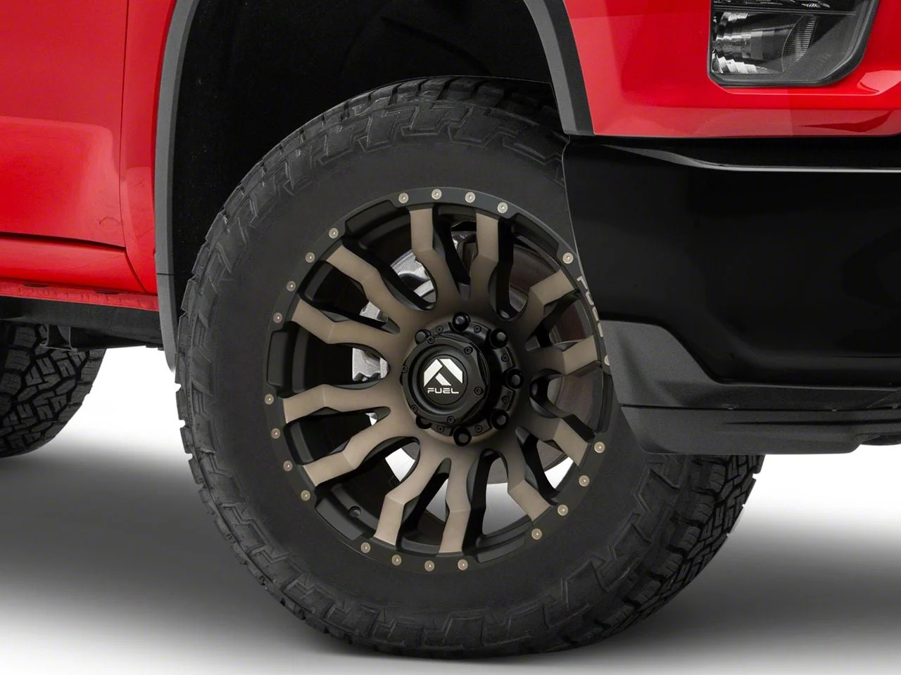 Fuel Wheels Blitz Matte Black Double Dark Tint 8-Lug Wheel; 20x9; 1mm Offset (20-26 Silverado 3500 HD SRW)
