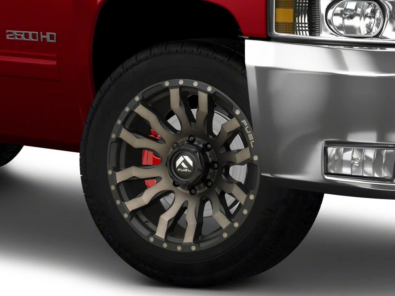 Fuel Wheels Blitz Matte Black Double Dark Tint 8-Lug Wheel; 20x9; 20mm Offset (07-10 Silverado 3500 HD SRW)