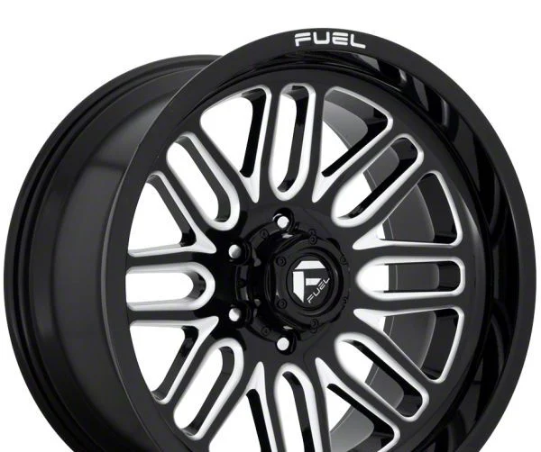 Fuel Wheels Ignite Gloss Black Milled 8-Lug Wheel; 22x12; -43mm Offset (20-26 Silverado 3500 HD SRW)