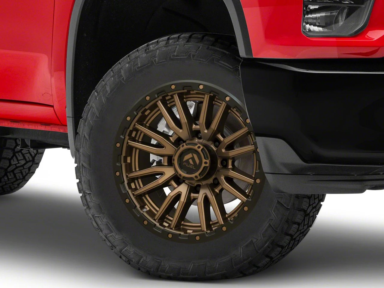 Fuel Wheels Rebel Matte Bronze 8-Lug Wheel; 20x9; 1mm Offset (20-26 Silverado 3500 HD SRW)