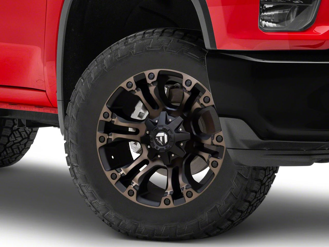 Fuel Wheels Vapor Matte Black Double Dark Tint 8-Lug Wheel; 20x9; 1mm Offset (20-26 Silverado 3500 HD SRW)